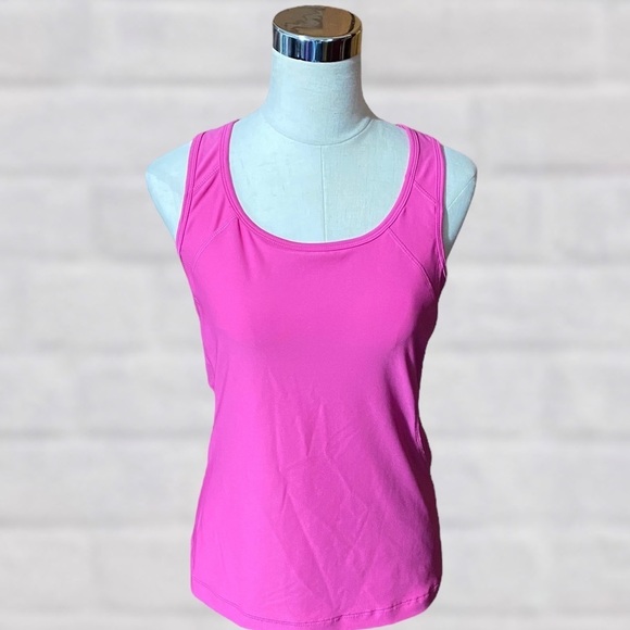 Energy Zone Workout Bright Neon Pink Tank Top Extra Large - Picture 1 of 5